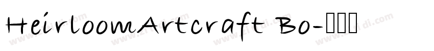 HeirloomArtcraft Bo字体转换